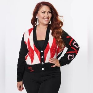 Harley Quinn Argyle Cardigan
